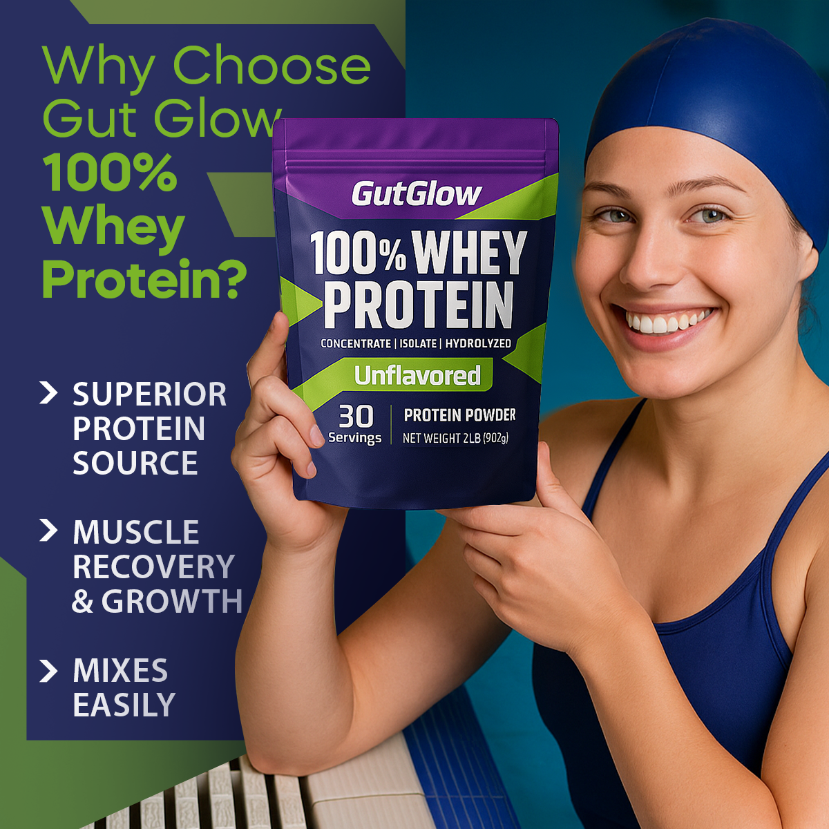 Gut Glow 100% Whey Protein