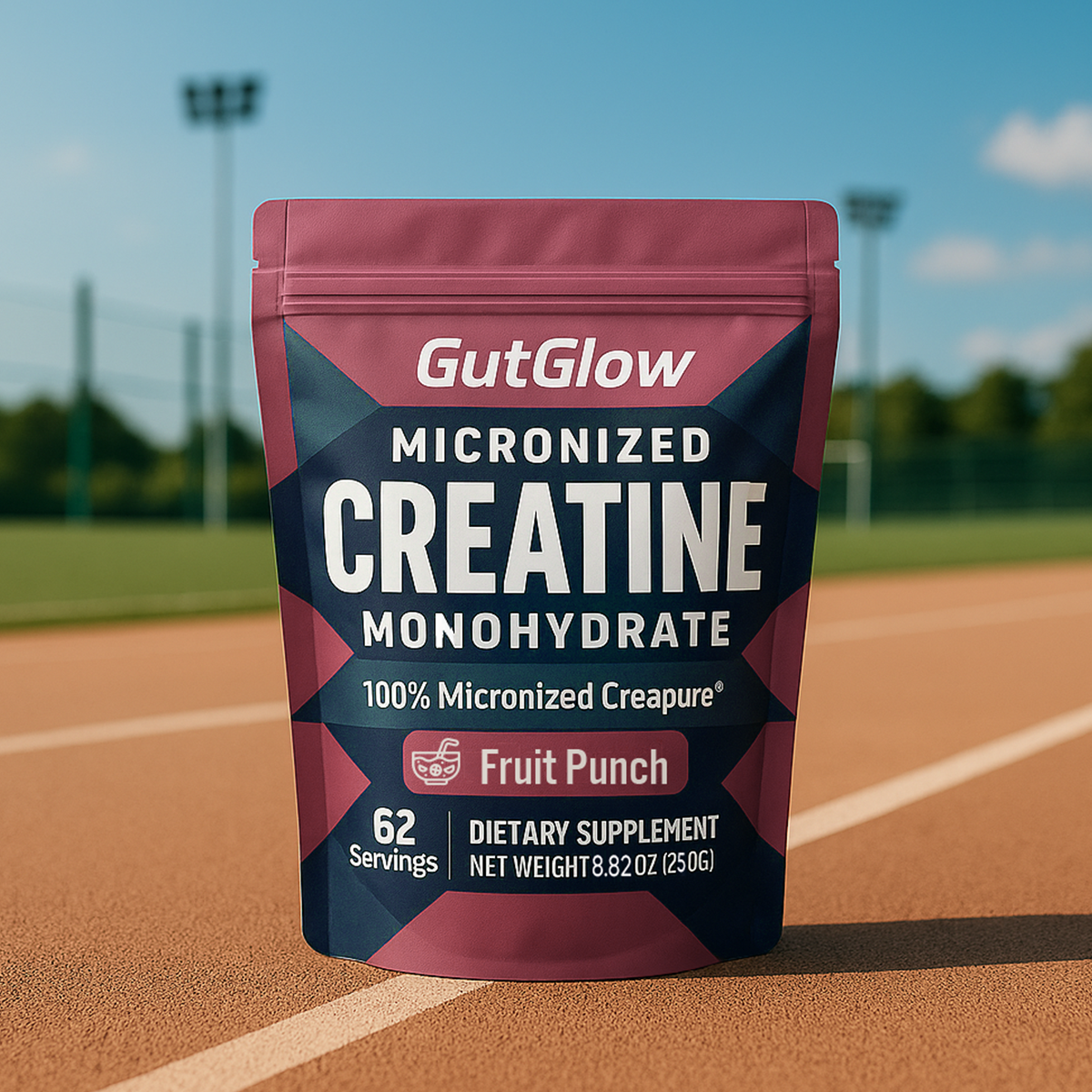Gut Glow Creapure Micronized Creatine Monohydrate Powder