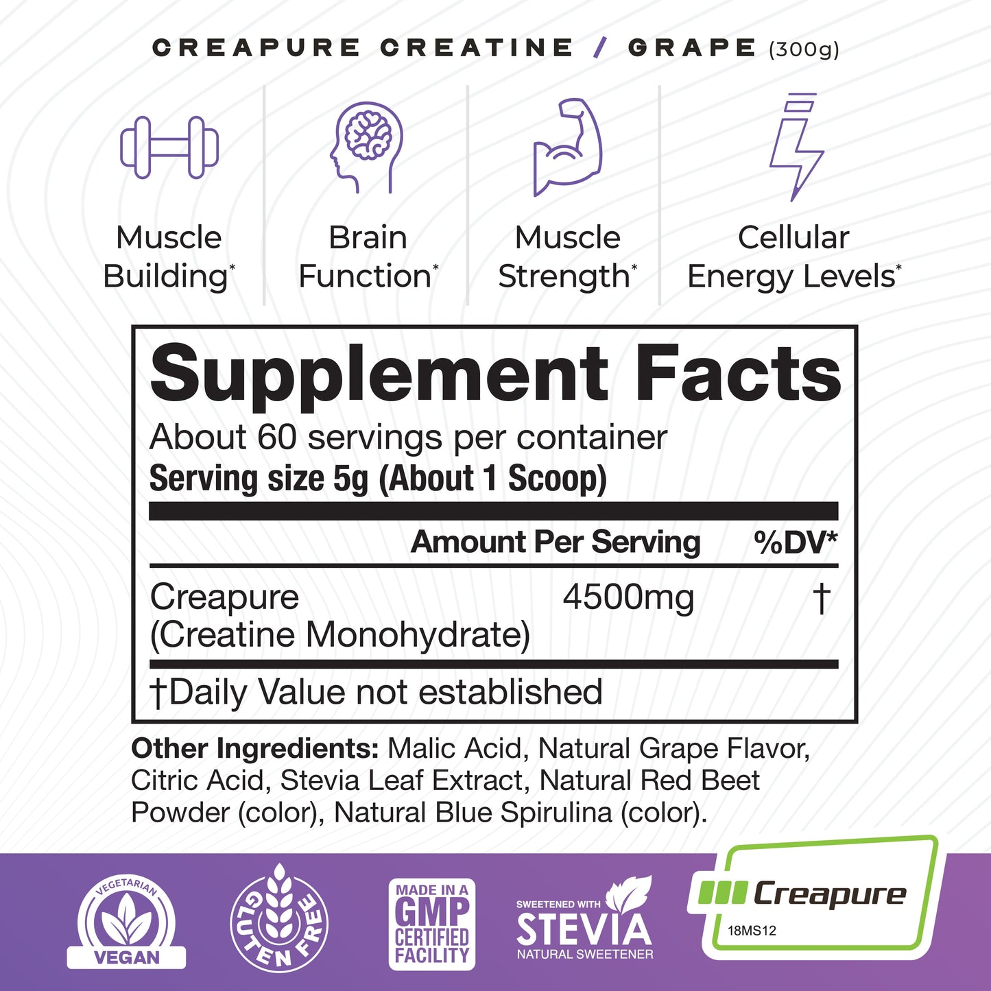 Size: 300g; Flavor: Natural Grape