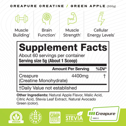 Size: 300g; Flavor: Natural Green Apple