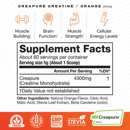 Size: 300g; Flavor: Natural Orange