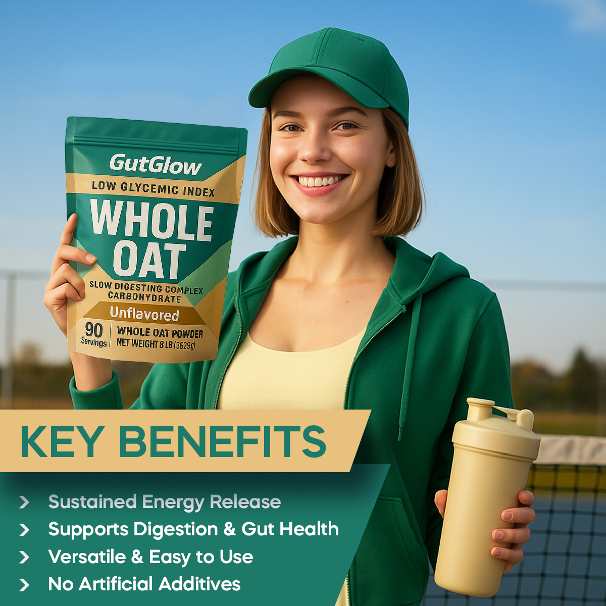 Gut Glow Whole Oat Powder